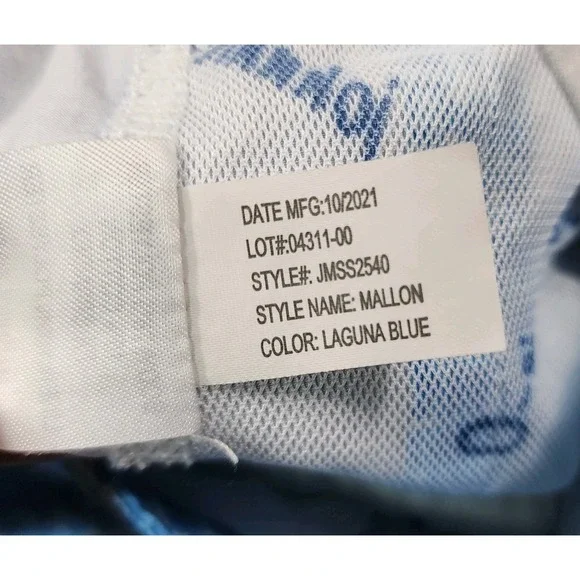 Johnnie O MENS SIZE S Mallon Swim Surf Shorts Fully Lined Laguna Blue - Picture 11 of 13